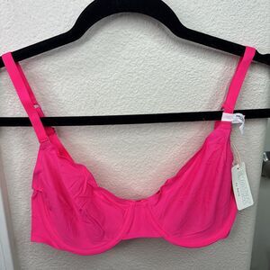 Smoothez by Aerie Bra Beige Full Coverage Unlined Underwire 36C Pink New